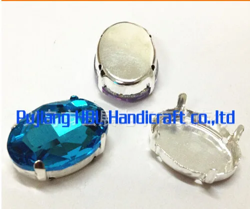 

10x14mm 50pcs/lot Crystal Point back Gems Glass Sewing Claw Rhinestones For Wedding Dress Accessary