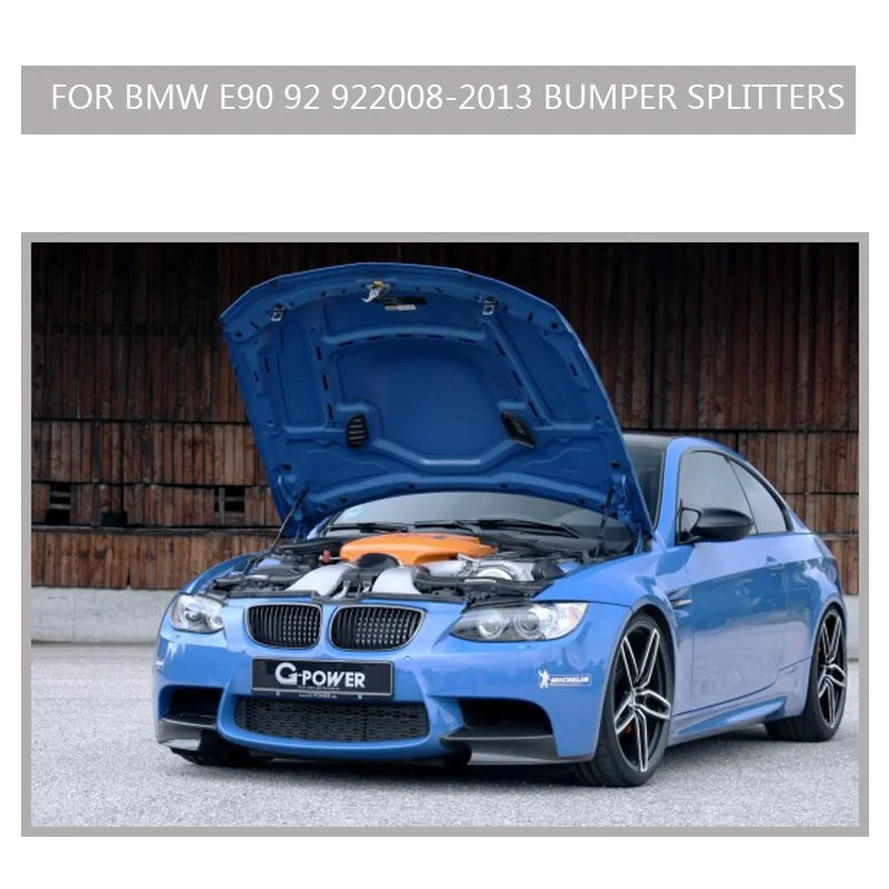 

Передний спойлер для губ M3 Carbon e90 e92 Canard, передний спойлер для bmw E90 E92 E93 M3, сплиттер, боковой спойлер, дизайн 2007-2012