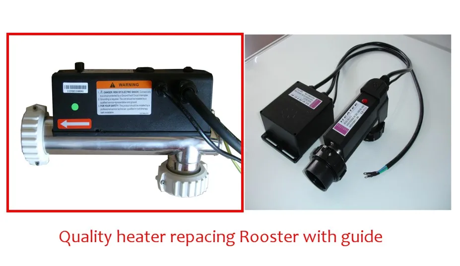 

LX 1.5KW L-shaped hot tub spa heater replacing Rooster heater RST-L-1.5 1500W