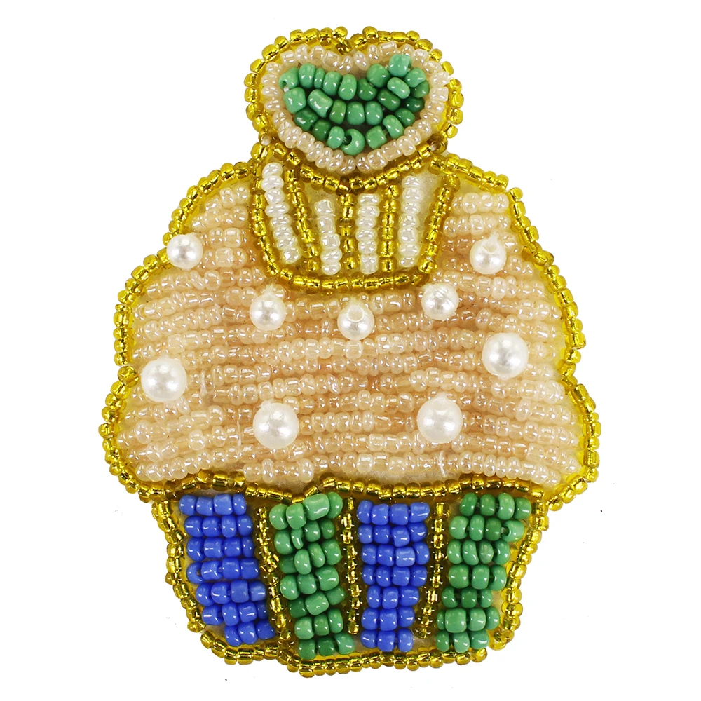 Ручная работа бисерные нашивки для мороженого аппликация броши детская обувь