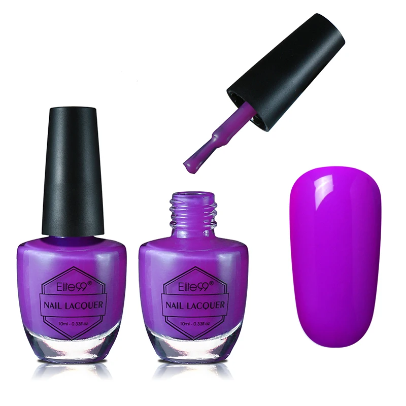 Elite99 10 мл Лак Для Ногтей Стойкий великолепный Vernis a Ongle Nagellak маникюрная эмаль для ногтей DIY - Цвет: 1556