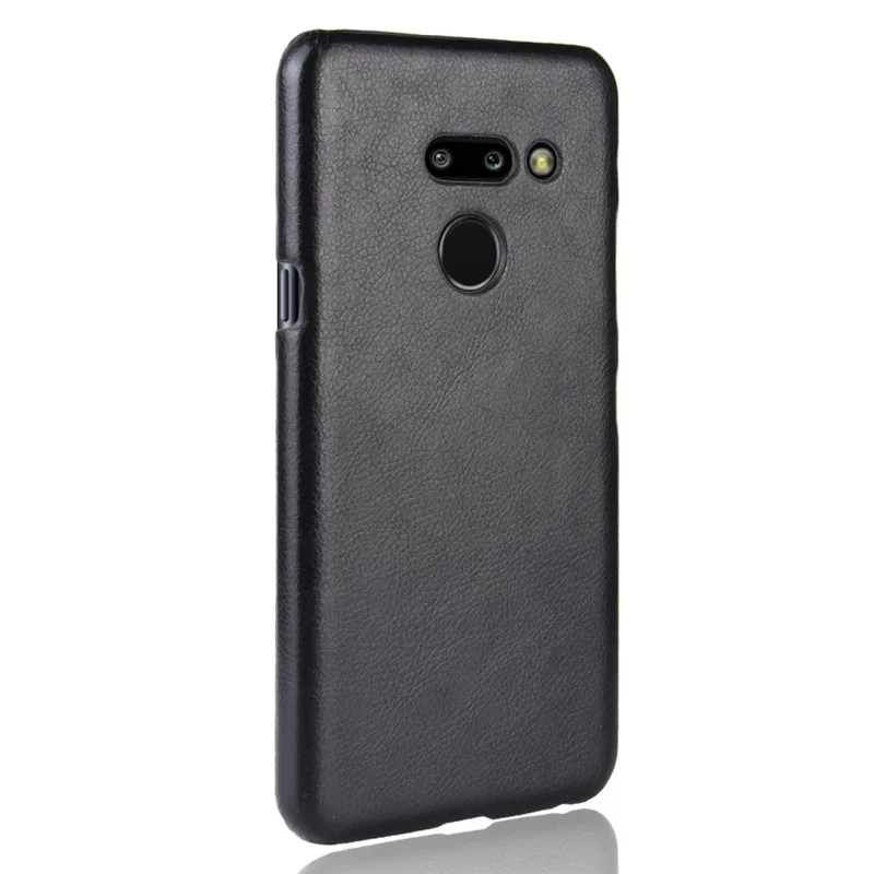 For LG G8 ThinQ phone Case luxury style Litchi Hard PU Leather shockproof Cover LM-G820N case Back |