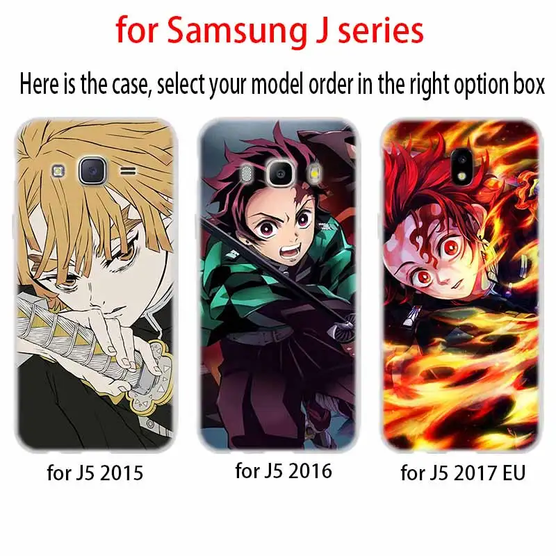 Мягкий чехол из ТПУ для Samsung Galaxy J6 J8 J5 J7 J4 Core Plus 2018 2016 2017 EU Prime Pro Ace Demon Slayer Kimetsu no