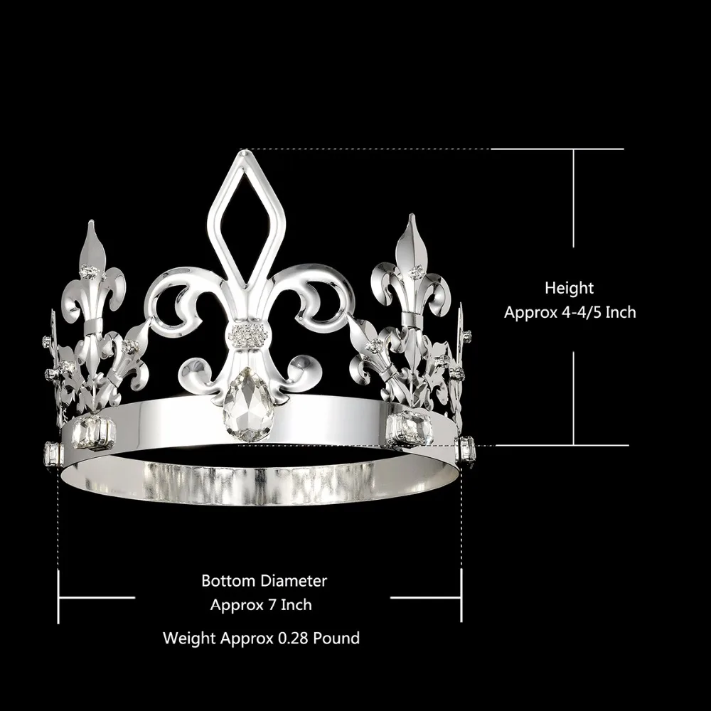 ZerongE jewelryFull Circle имперский средневековый король корона для мужчин круглая