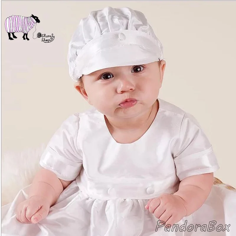 Baby Boy Baptism White Gowns Photography Props Infant Shower Christening Outfits Set Birthday Photo Shoot Blessing Clothes |