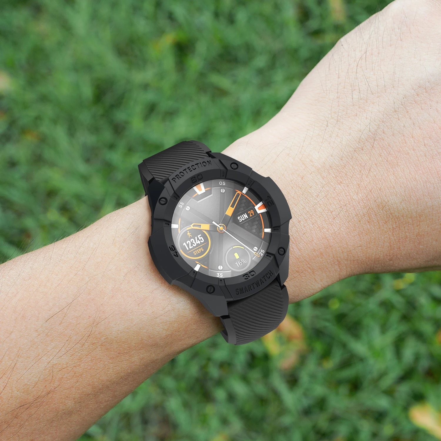 Чехол бампер SIKAI для Ticwatch S2 защитная пленка против царапин плавания