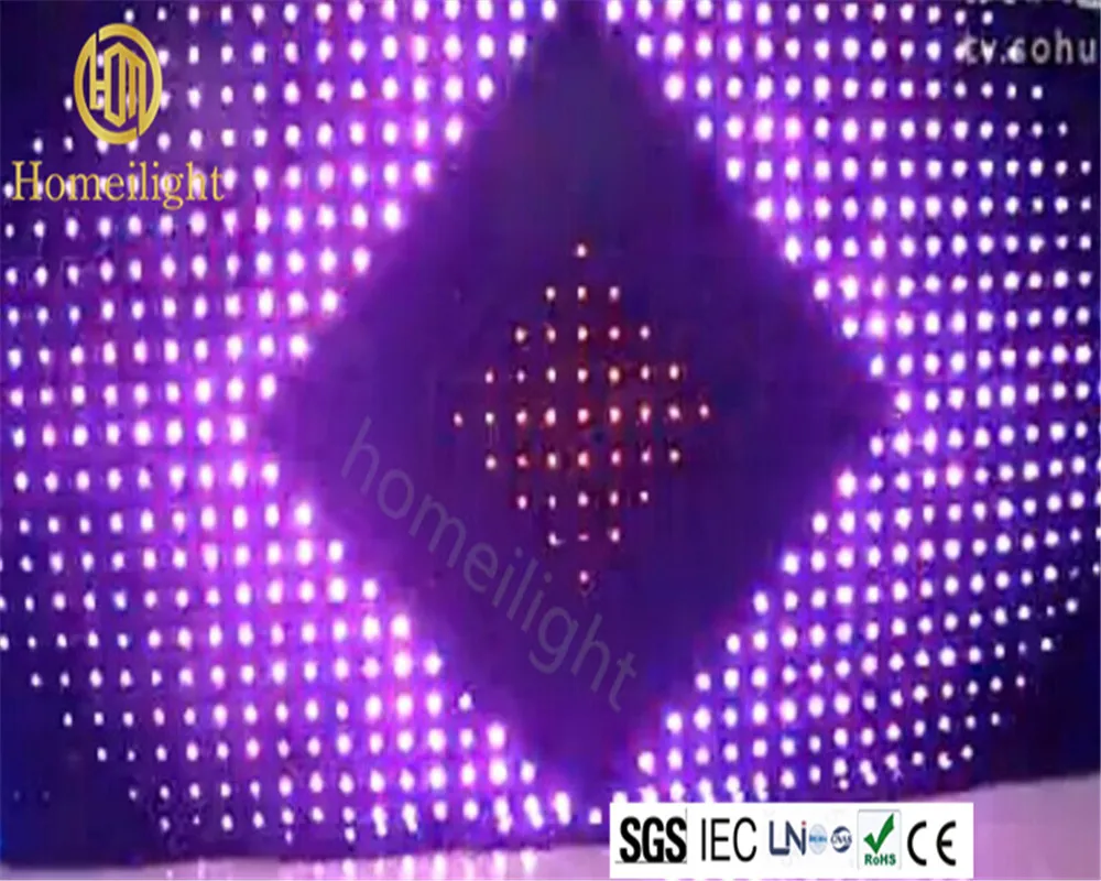 P10CM RGB DJ матрица Parttern 2*3 м Led видео занавес для диско YY фон сценическое шоу |