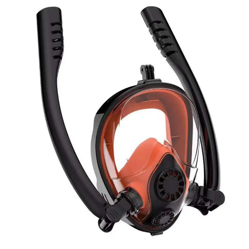 Маска для дайвинга противотуманные очки двойная выхлопная труба Gopro маска