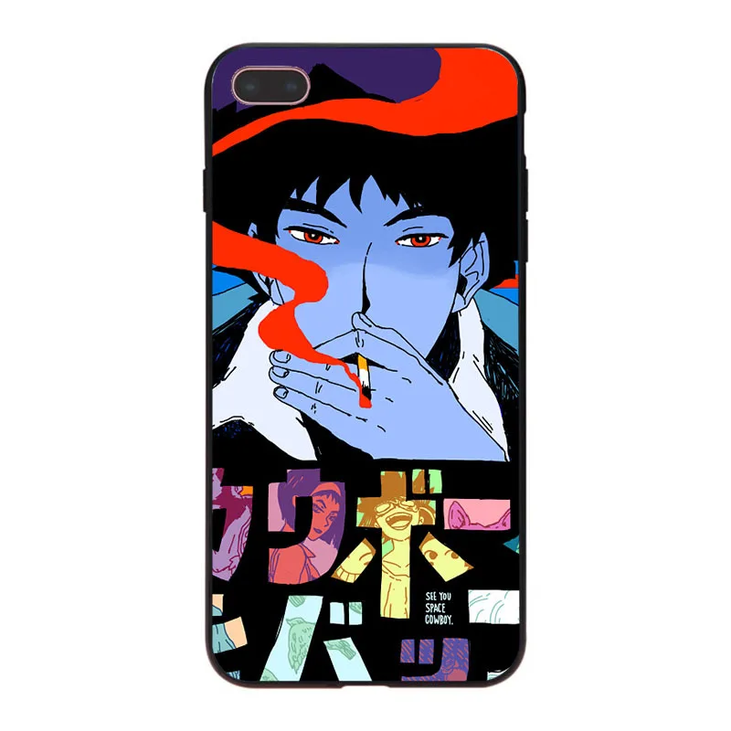 Ковбой Bebop ультра тонкий узор мягкий чехол для телефона iPhone 8 8plus 7 7plus 6 6S Plus X XS XR XSMax