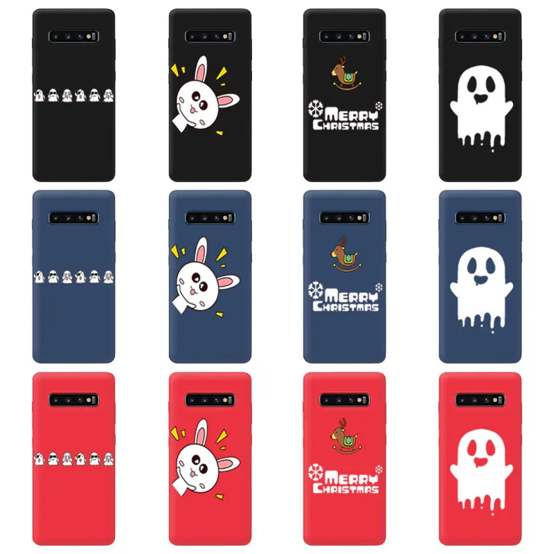 Color Matte Cases for Samsung Galaxy S6 S7 S8 S9 Edge Plus Protection Four Cover S10 S10+ G973 G975 Ultrathin Capa |