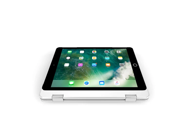 Witsp@ d-чехол с подсветкой клавиатуры для нового iPad 9,"&, Матовый Резиновый на ощупь умный Фолио Жесткий задний Тонкий чехол