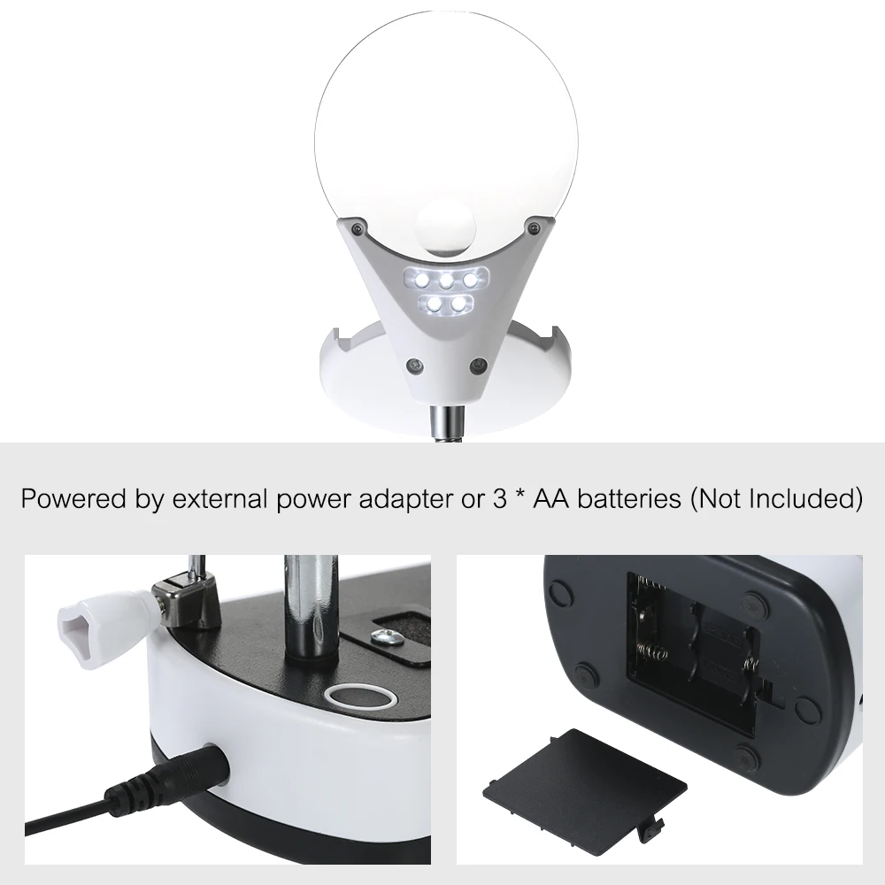 Лупа со светодиодной светильник кой увеличительное стекло 3 5x 10X Вспомогательный