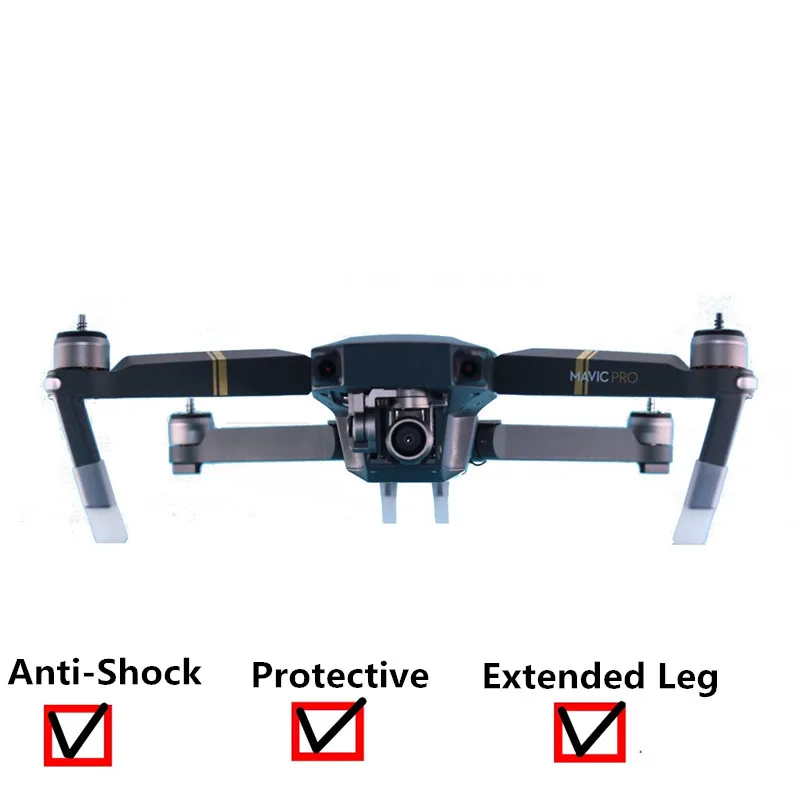 4 шт. DJI Mavic Pro посадочная Шестерня Расширенная ножка защита для ног Аксессуары