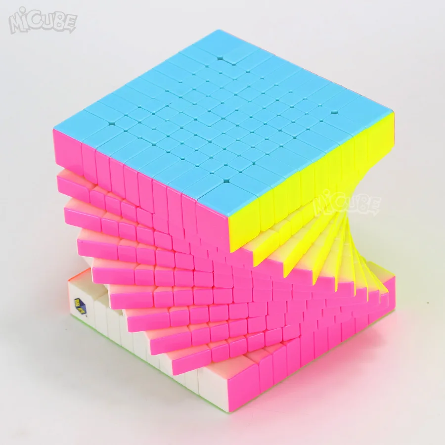 Zhisheng Yuxin Huanglong 10x10x10 волшебный куб 10x10 пазл Профессиональный 10*10 без наклеек черный