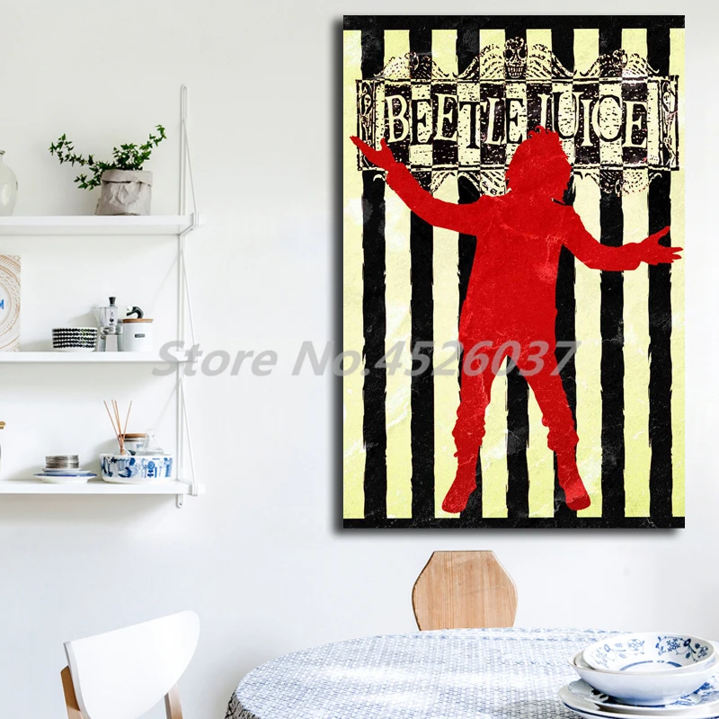 Beetlejuice кино HD обои настенные художественные Холст Плакаты печатные картины
