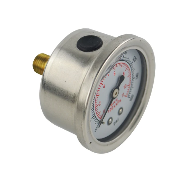 Бесплатная доставка топливный манометр жидкий 0 100 psi / 160psi для масла топлива