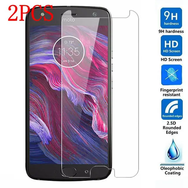 2 шт. закаленное стекло для Motorola Moto X4 защита экрана Защитная пленка