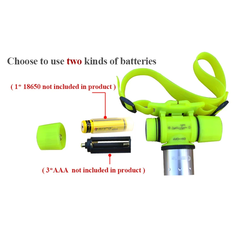 Налобный фонарь для дайвинга CREE XM Q5 светодиодный подводный водонепроницаемый 150