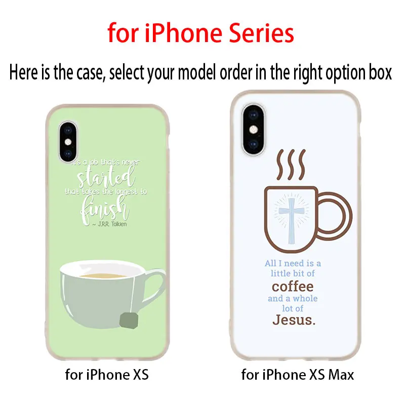 Силиконовый мягкий чехол для iPhone 11 12 Pro X XS Max XR iphone 8 7 6 Plus 5 5s SE Coffee Funny 2020|Бамперы| |