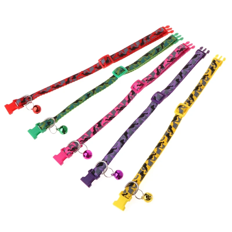 Камо Регулируемый щенок котенок Собака Кошка галстук бабочка с колокольчиком