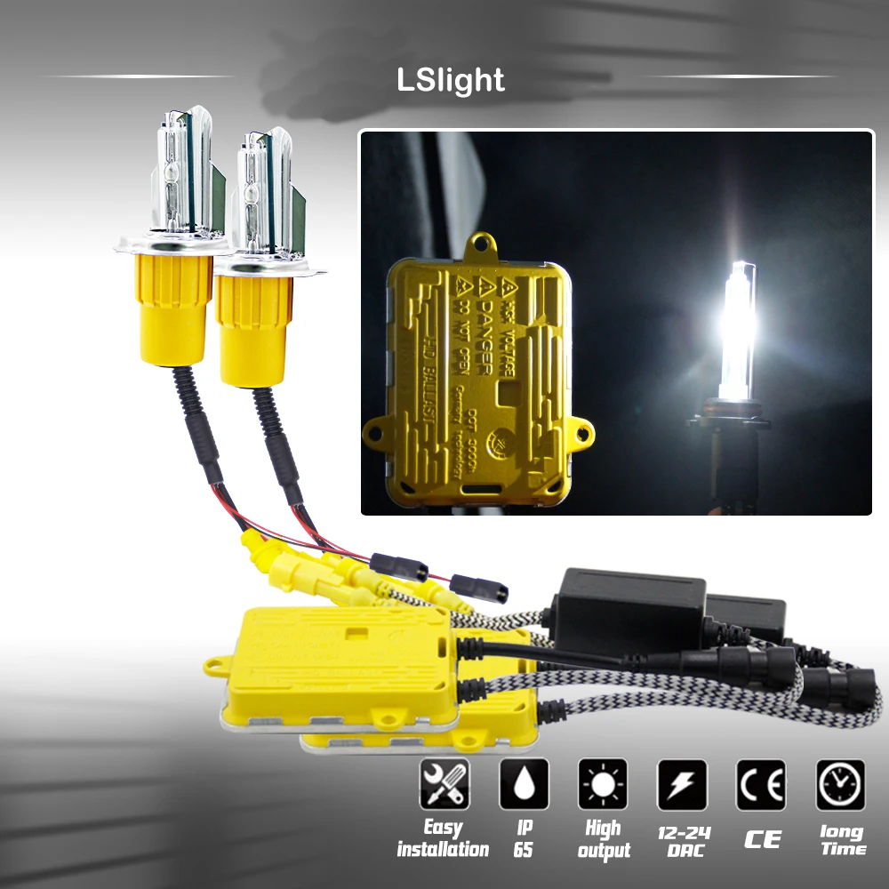 Llight 110 Вт 12 в 6000K 8000LM H4 Автомобильная ксеноновая фара с питанием от переменного