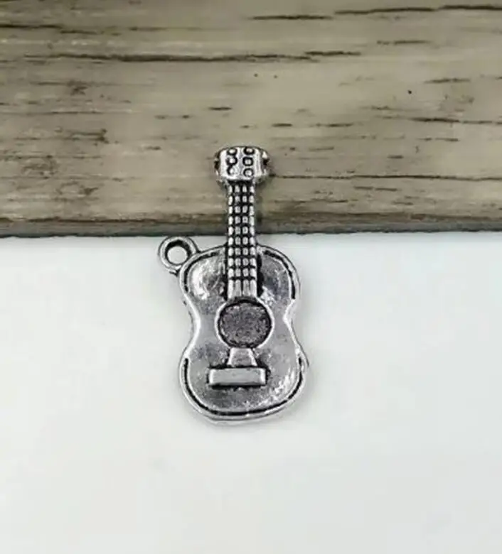 30 шт. подвески для ожерелий и браслетов|necklace silver necklace|necklace charm pendantssilver guitar pendant |