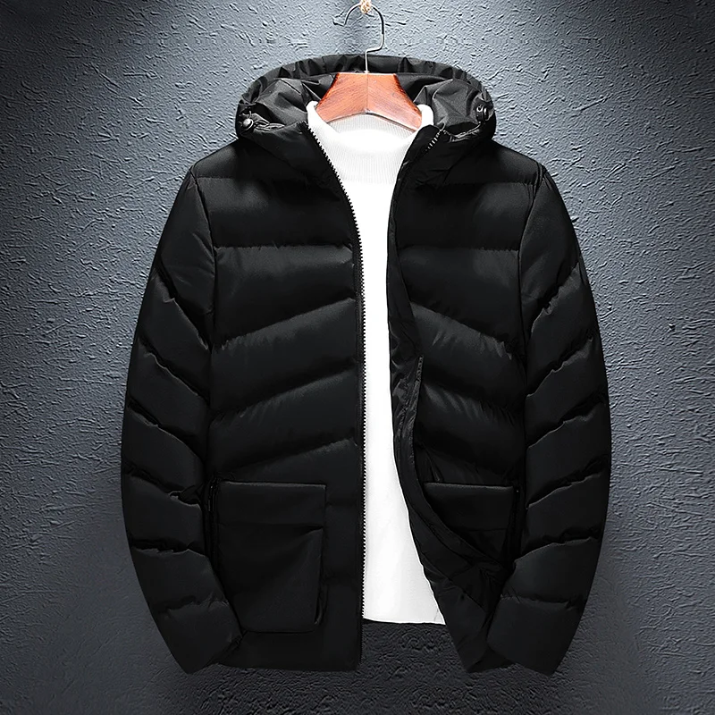 Мужская Повседневная парка с капюшоном 2018 зимняя мужская женская пара хлопковое