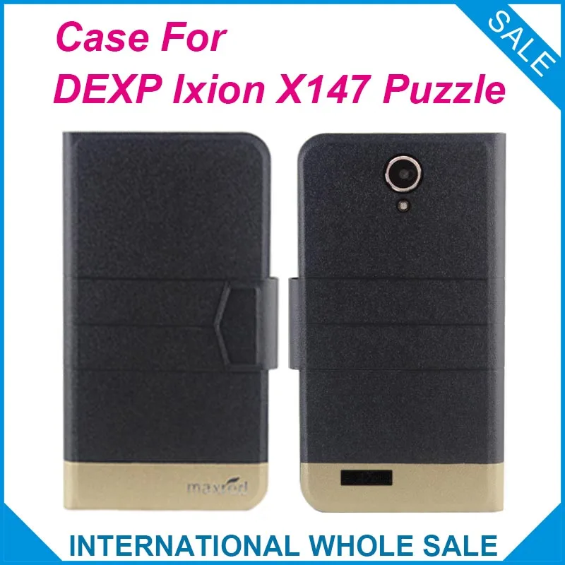 2016 супер! Dexp ixion x147 пазл чехол 5 цветов Высокое качество Полный Флип Мода настроить