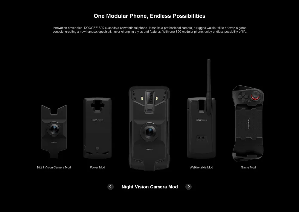 DOOGEE S90 смартфон Walkie talkie 6,18 FHD+ Android 8,1 IP68/IP69K 6 ГБ 128 Гб Беспроводная зарядка 16 Мп+ 8 Мп камера мобильный телефон