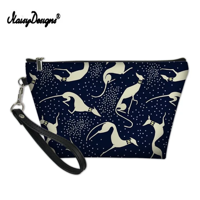 Бургундия Женская косметичка Dot Greyhound Dog, дорожная косметичка, модная женская косметичка, косметичка, несессер, косметичка, органайзер, чехол, клатч - Цвет: Бургундия