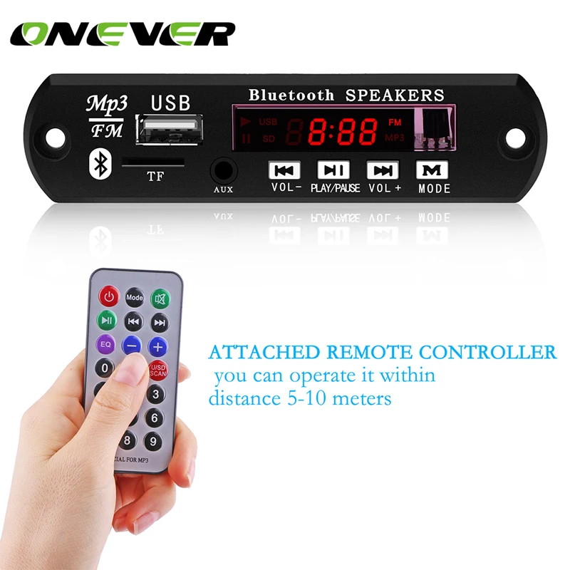 Беспроводной автомобильный FM трансмиттер Onever с Bluetooth 12 В MP3 WMA|wireless bluetooth fm