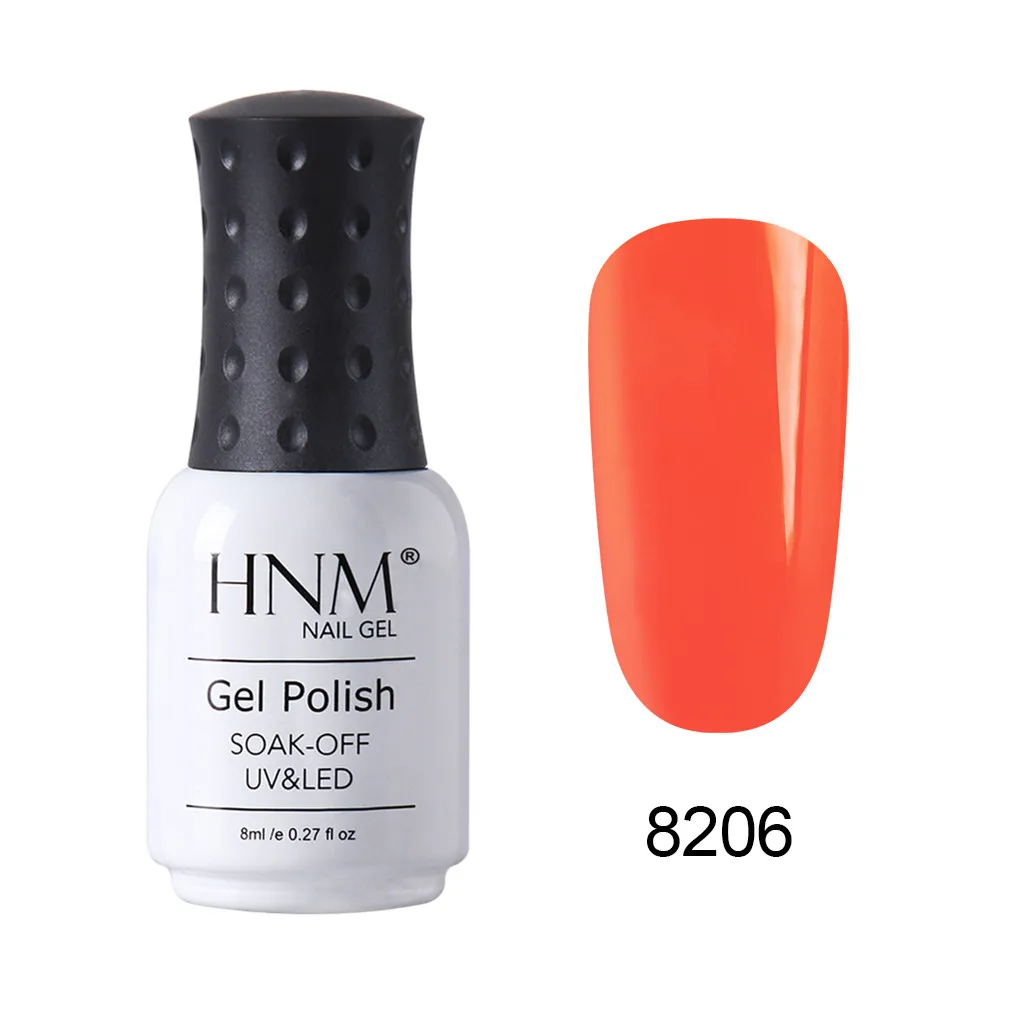 HNM, 8 мл, макарон, УФ-гель для ногтей, долговечный, Полупостоянный лак, лак для ногтей, гибридный лак, Гель-лак, Гель-лак - Цвет: 8206