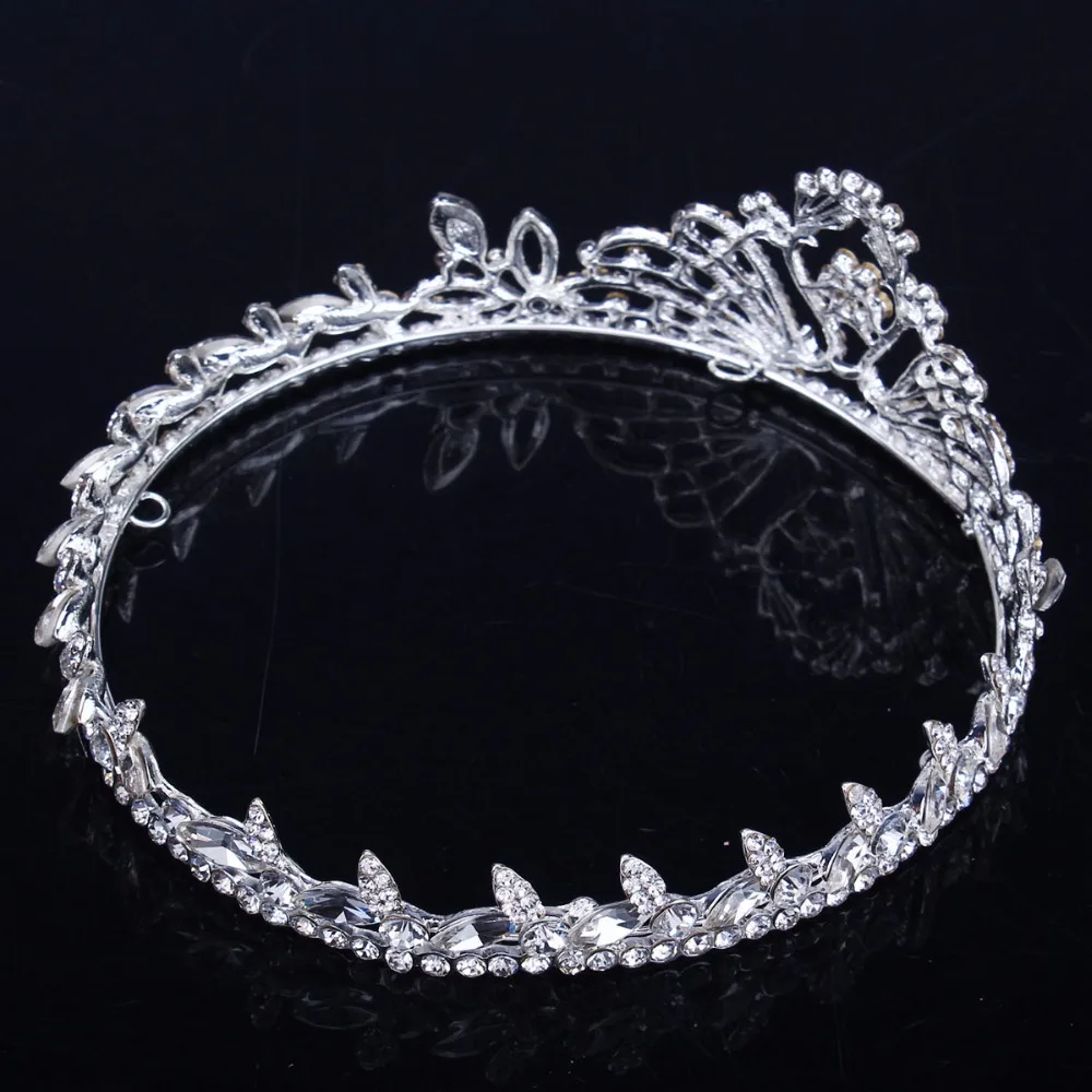 2 Дюймов Короны Tiara Корона С Горный Хрусталь Для Новобрачных Аксессуары Волос