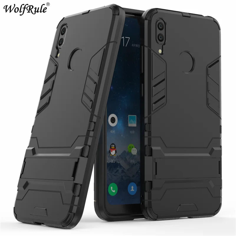 

For Huawei Y7 2019 Case Cover Huawei Y7 Prime 2019 Shockproof Silicone Rubber Armor Hard PC Back Case For Huawei Y7 2019 Cover