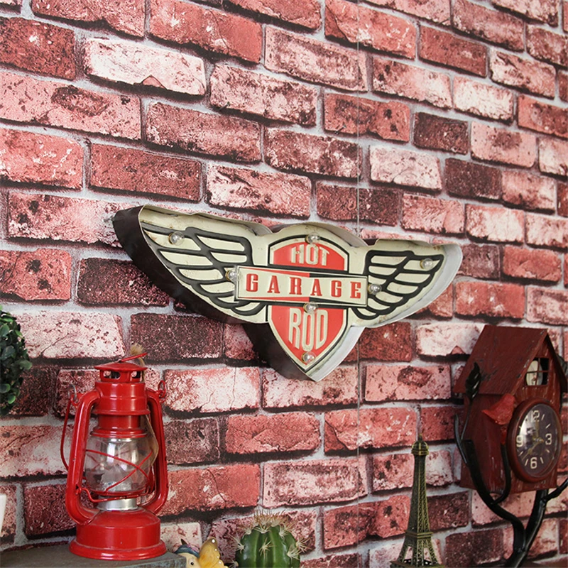 The Wings винтажный домашний декор горячий гаражный неоновый настенный светильник