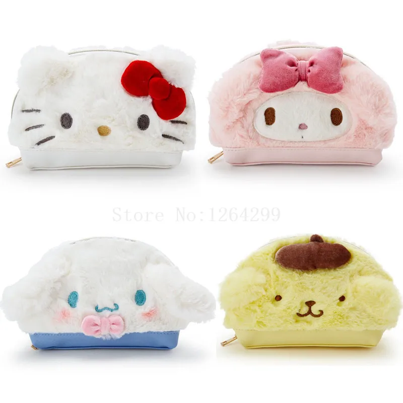 Новые модные детские компактные косметички с помпоном «My Melody» для девочек, подарки для детей