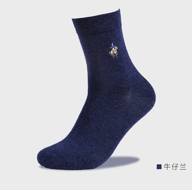 5 blue PIER POLO, новинка, Брендовые мужские носки из чесаного хлопка, мужские носки без пятки, Всесезонная Повседневная Деловая обувь, носки, 5 пар - Цвет: 5 blue
