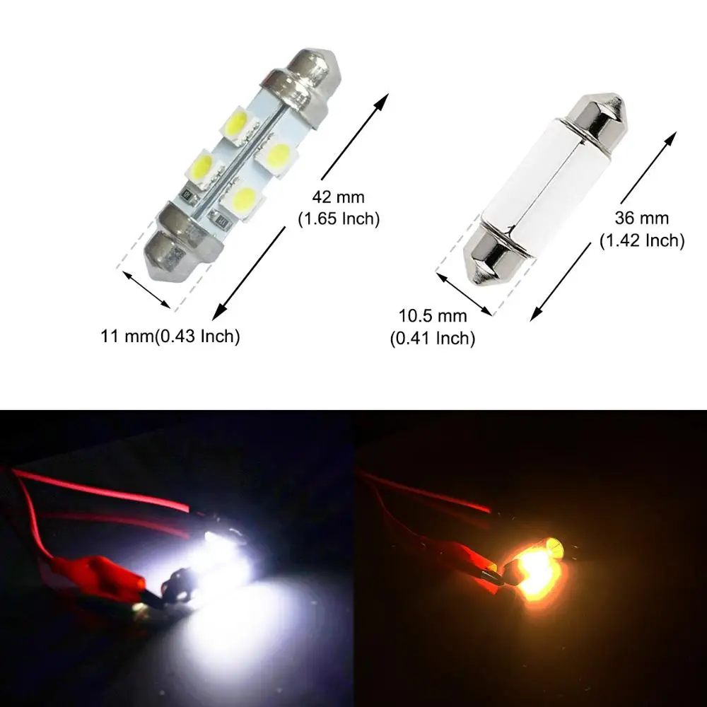AGLINT 100 шт./лот оптовая продажа с фабрики светодиодный гирлянда C5W 41 мм 42 8 SMD 5050