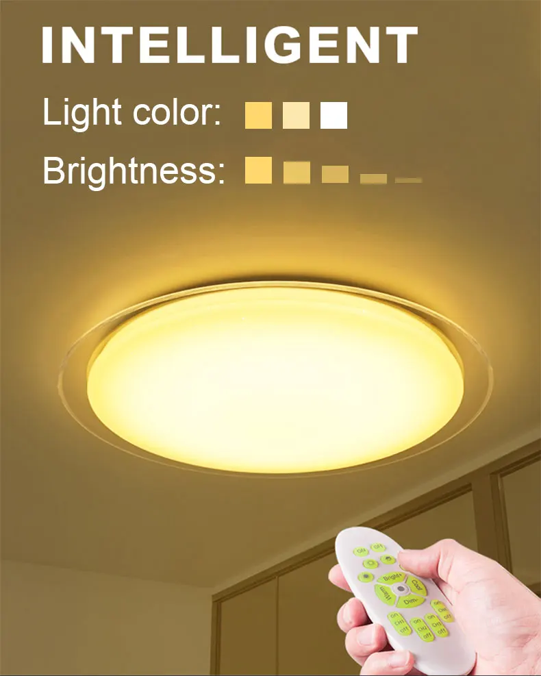 Lamparas de techo plafonnier светодиодный потолочный светильник lampen современный плафон для гостиной с Дистанционное управлени