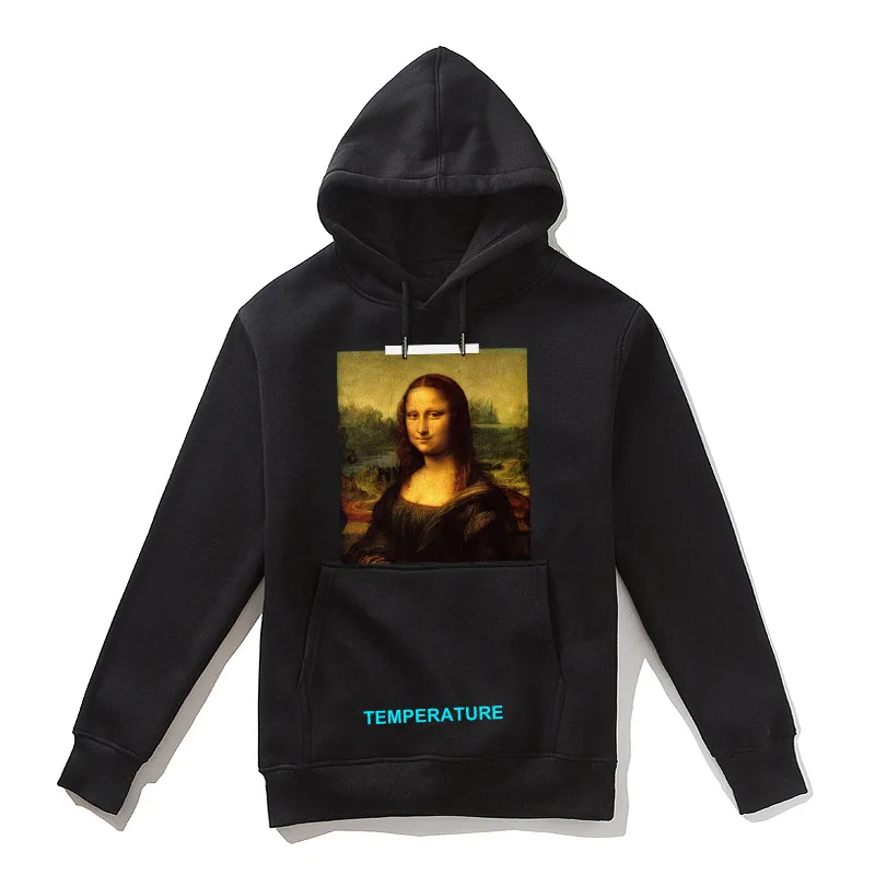 Мужские и женские толстовки с капюшоном Mona Lisa Высококачественная флисовая