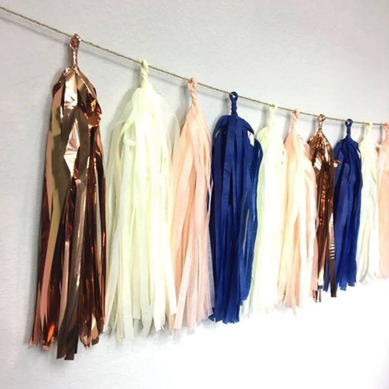 20 шт 35 см Бумажная гирлянда с кисточками висячий тканевой баннер задний фон