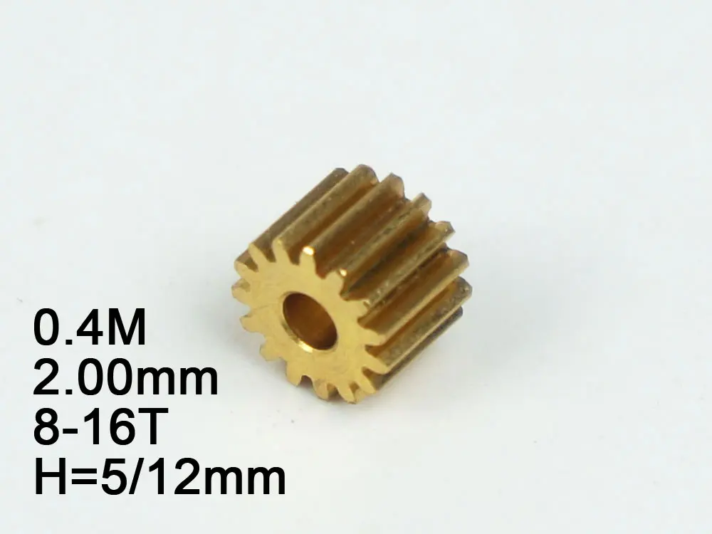 Металлическая Шестерня радиоуправляемой модели 0,4 м 2,0 мм (диаметр отверстия) 8T/9T/10T/11T/12T/13T/14T/15T/16T Высота: 5 мм/12 мм