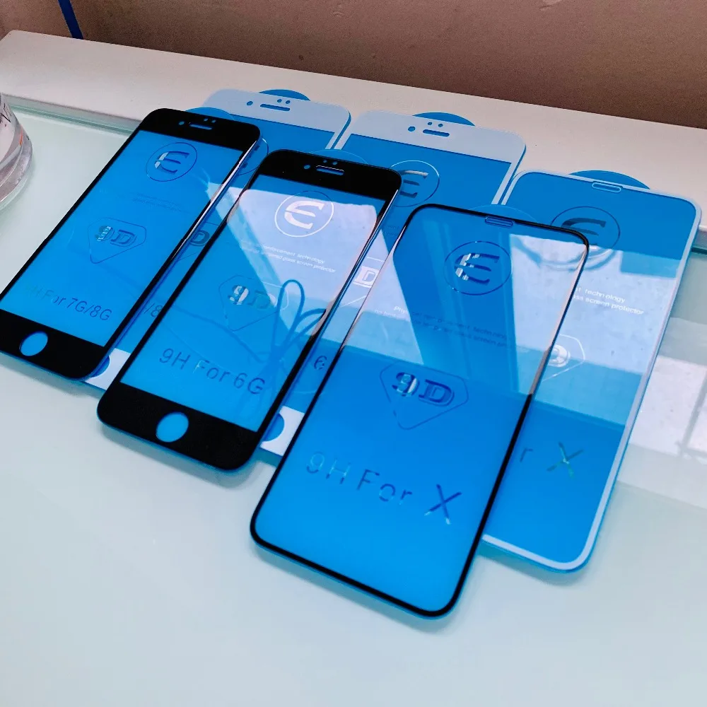 HICUTE 9D Защитное стекло для iPhone 7 8 Защита экрана iPhone 7 8 plus закаленное стекло на iPhone 7 8 plus защита экрана