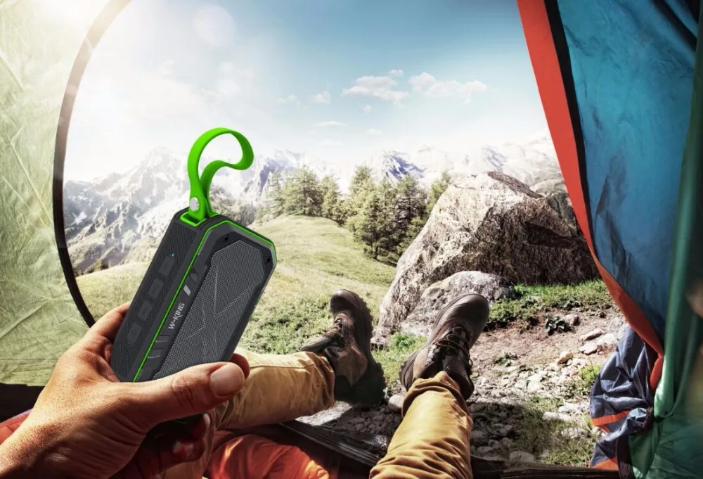 W King S18 портативный водонепроницаемый Bluetooth динамик беспроводной NFC супер бас