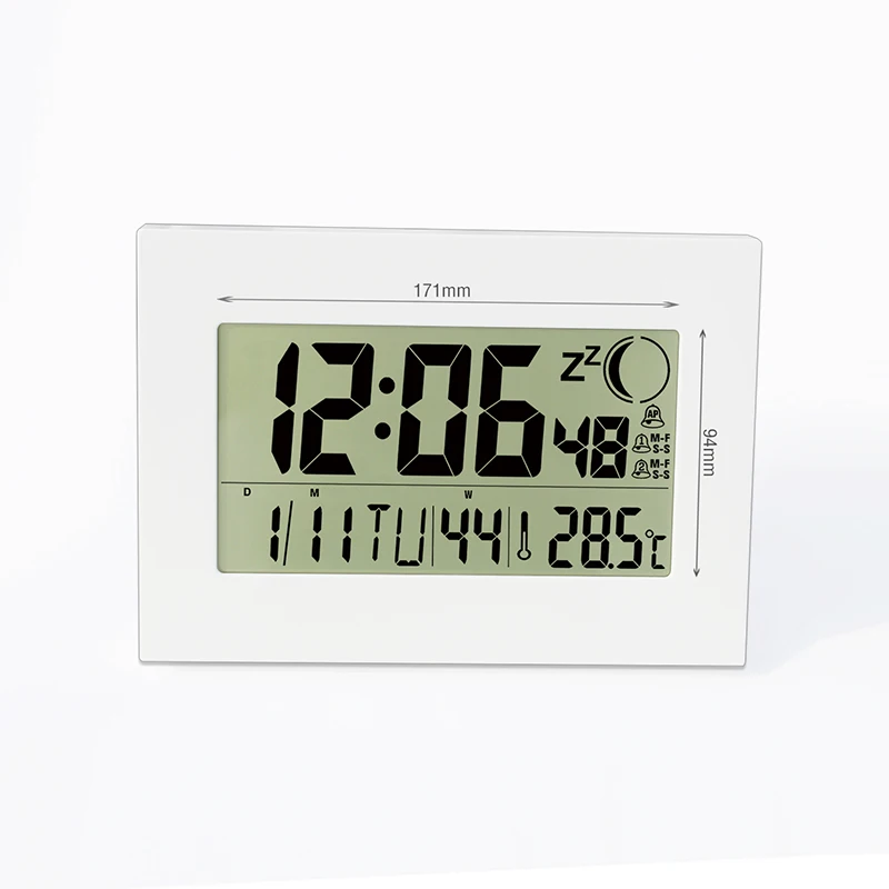 JIMEI H157 многофункциональные часы calenda с ЖК дисплеем радиоуправляемые часы|radio