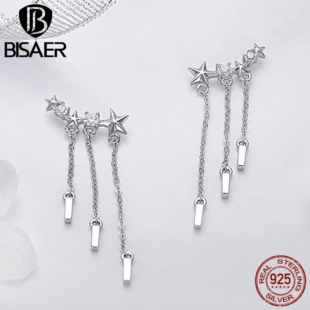 Серьги подвески из серебра 925 пробы с кисточками|Серьги-подвески| |