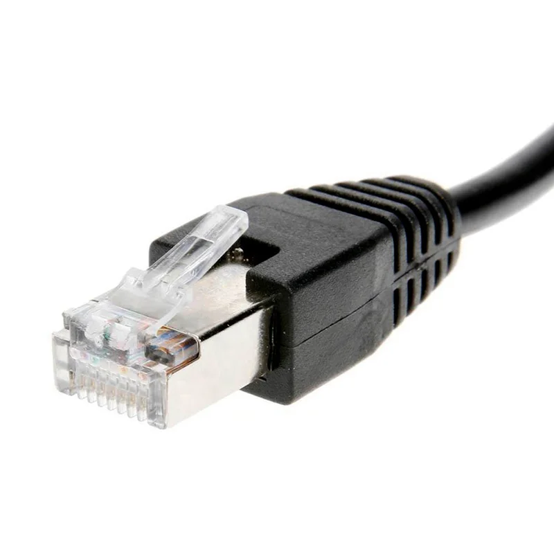 Cat6 LAN Ethernet Extension Cord 1 Male To 2 Female RJ45 Splitter Network Cable Adapter Set Kit |