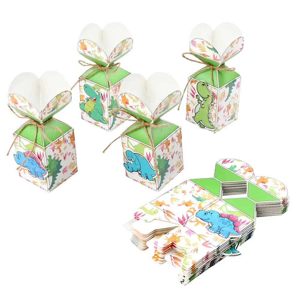 OurWarm 12 шт. динозавр конфеты коробки тема вечерние Baby Shower праздничное украшение для дня рождения динозавр выбор для детского праздника
