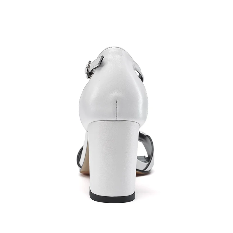 Universe/Новое поступление женские сандалии из коровьей кожи с квадратным носком и