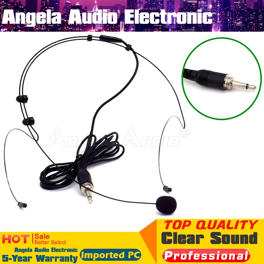 Проводной конденсаторный микрофон с головным убором гарнитура винтовым